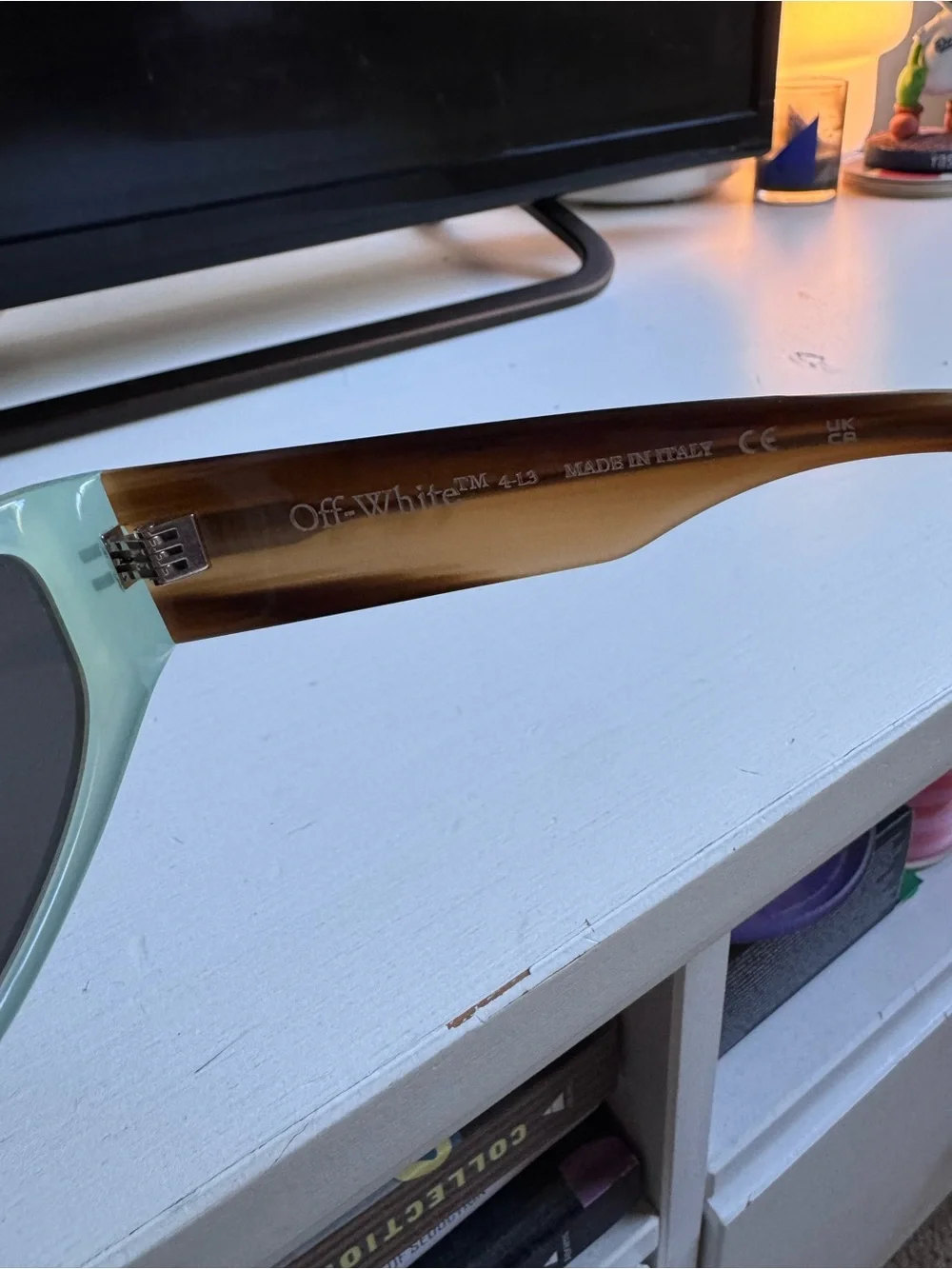Off-White Mint Green and Black Men's Sunglasses